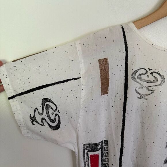 Play Alegre Art to Wear Vintage Hand Painted 1980s San Diego California Drop Wai - Picture 11 of 12